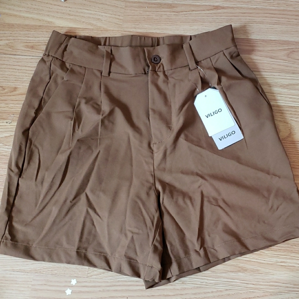 Wilco Brown HighWaisted Shorts Wilco Brown HighWaisted Shorts